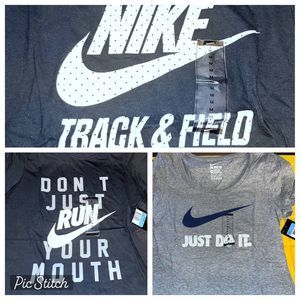 NEW LOT OF 14 WOMEN'S MEDIUM NIKE & UNDER ARMOUR TEES RUNNING TRAINING T-SHIRTS